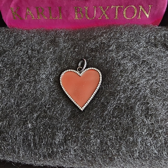 NWOT Karli Buxton Heart with Crystals - Picture 2 of 5
